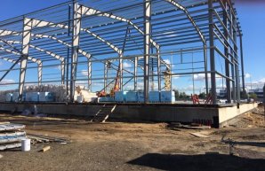 Анонс картинки для новости «Закончен монтаж каркаса складского комплекса»